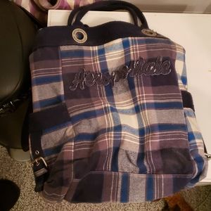 Blue plaid aeropostale bag